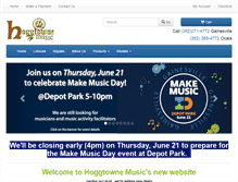 Tablet Screenshot of hoggtownemusic.com